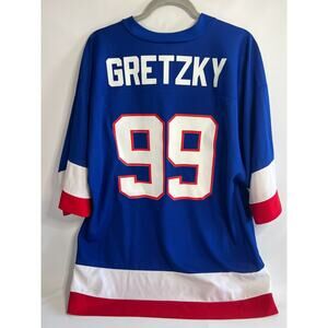 Wayne Gretzky Liberty New York Rangers Jersey L Vintage logo 7 Made In The USA